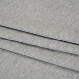 Cotton and Polyester 1x1 Rib Knit - Heathered Warm Gray - Deadstock