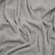 Cotton and Polyester 1x1 Rib Knit - Heathered Warm Gray - Deadstock