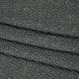 Brushed Stretch Rayon and Polyester Waffle Sweater Knit - Heathered Anthracite Gray - Deadstock