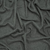 Brushed Stretch Rayon and Polyester Waffle Sweater Knit - Heathered Anthracite Gray - Deadstock
