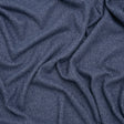 Brushed Stretch Rayon and Polyester Waffle Sweater Knit - Heathered Cadet Blue - Deadstock