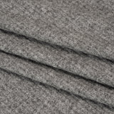 Brushed Stretch Rayon and Polyester Waffle Sweater Knit - Heathered Light Gray - Deadstock