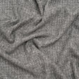 Brushed Stretch Rayon and Polyester Waffle Sweater Knit - Heathered Light Gray - Deadstock
