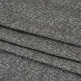 Brushed Stretch Rayon and Polyester Waffle Sweater Knit - Heathered Dark Gray - Deadstock