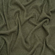 Brushed Stretch Rayon and Polyester Waffle Sweater Knit - Heathered Moss Green - Deadstock