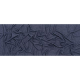 Brushed Stretch Rayon and Polyester Waffle Sweater Knit - Heathered Navy Blue - Deadstock