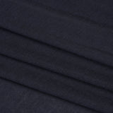 Polyester 1x1 Rib Knit - Navy Blue - Deadstock