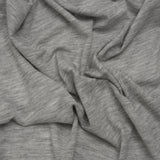 Lightweight Modal, Polyester and Cotton Jersey - Heathered Light Gray - Deadstock