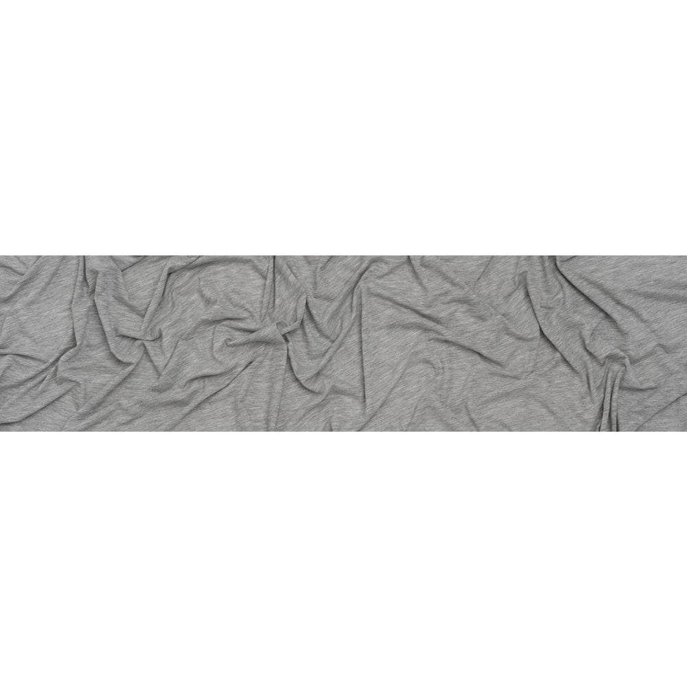 Lightweight Modal, Polyester and Cotton Jersey - Heathered Gray - Deadstock