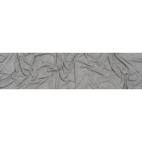 Lightweight Modal, Polyester and Cotton Jersey - Heathered Gray - Deadstock