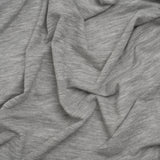 Lightweight Modal, Polyester and Cotton Jersey - Heathered Gray - Deadstock