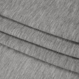 Lightweight Modal, Polyester and Cotton Jersey - Heathered Cloud Gray - Deadstock
