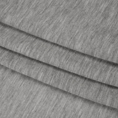 Lightweight Modal, Polyester and Cotton Jersey - Heathered Cloud Gray - Deadstock