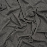 Lightweight Polyester and Cotton Jersey - Heathered Dark Gray - Deadstock