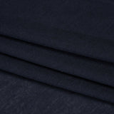 Lightweight Polyester 1x1 Rib Knit - Navy Blue - Deadstock