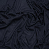 Lightweight Polyester 1x1 Rib Knit - Navy Blue - Deadstock