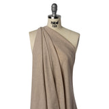 Lightweight Polyester 1x1 Rib Knit - Oatmeal - Deadstock