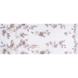 Embroidered and Beaded Tulle with 3D Fabric and Ribbon Flowers - Lilac, Gray and Silver Floral