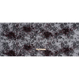 Embroidered and Beaded Chantilly Lace with 3D Fabric Flowers - Black and Dark Red Floral