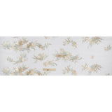 Embroidered and Beaded Tulle with 3D Fabric Flowers - Light Lemon, Cream and Pale Blue Floral