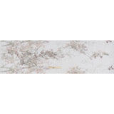 Beaded and Embroidered Tulle with 3D Appliques - Light Gray and Pink Floral Reflections