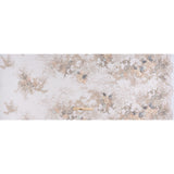 Embroidered and Beaded Tulle with 3D Ribbon Flowers and Finished Edge - Taupe, Beige and Gray Fancy Flower