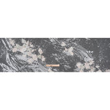 Embroidered Abstract Flocked Tulle with Baby Sequins - Off White, Pale Pink and Mint Floral