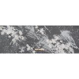 Embroidered Abstract Flocked Tulle with Baby Sequins - Off White Floral