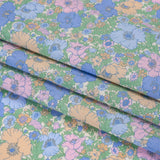 Liberty Fabrics Tana Lawn® - Meadow Song Multi Pastel - Light Blue, Baby Pink and Soft Green Flower Field