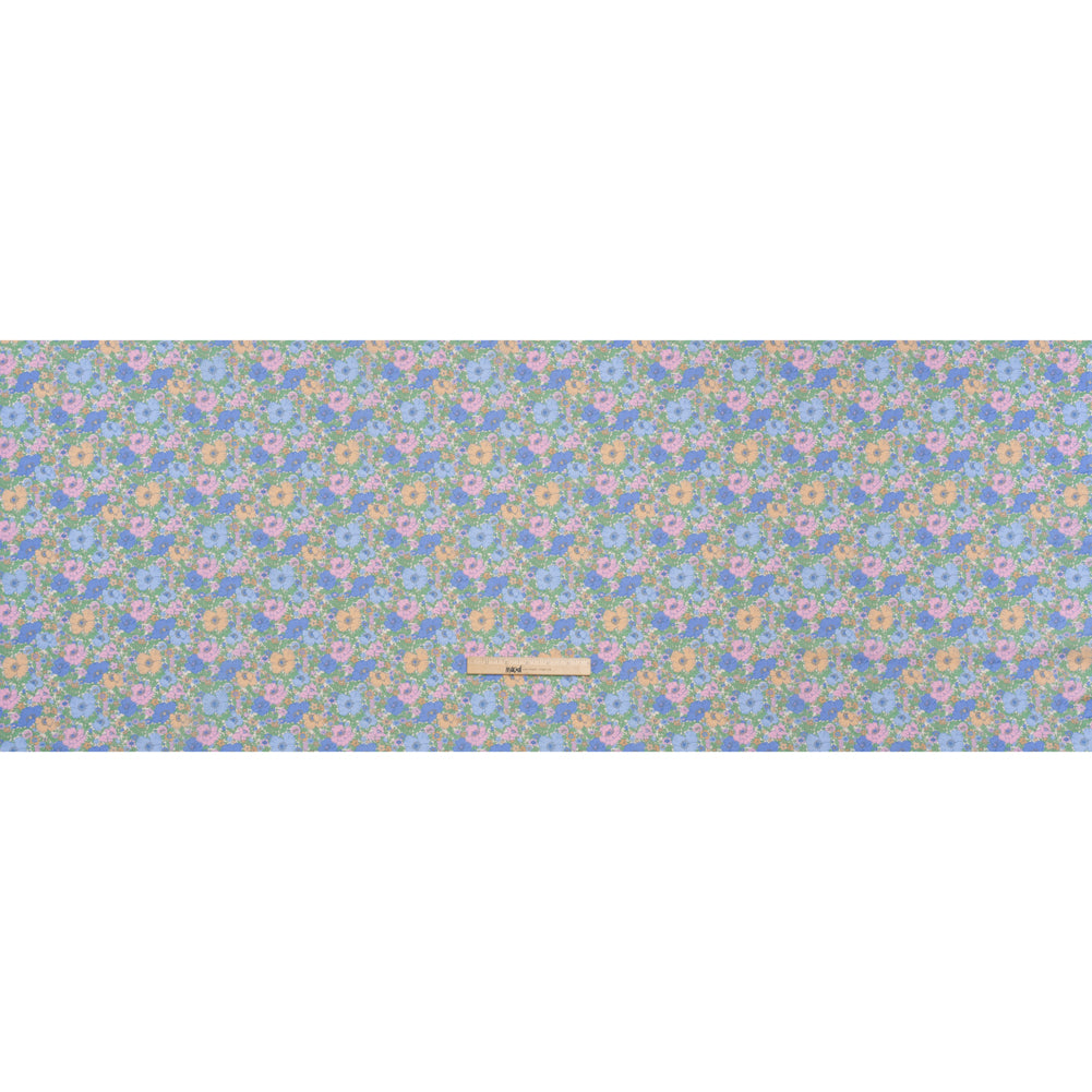Liberty Fabrics Tana Lawn® - Meadow Song Multi Pastel - Light Blue, Baby Pink and Soft Green Flower Field