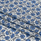 Liberty Fabrics Tana Lawn® - Astell Reece Blue - Blue and White Flower Vines
