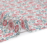 Liberty Fabrics Tana Lawn® - Astell Reece Pink - Baby Pink and Light Green Flower Vines