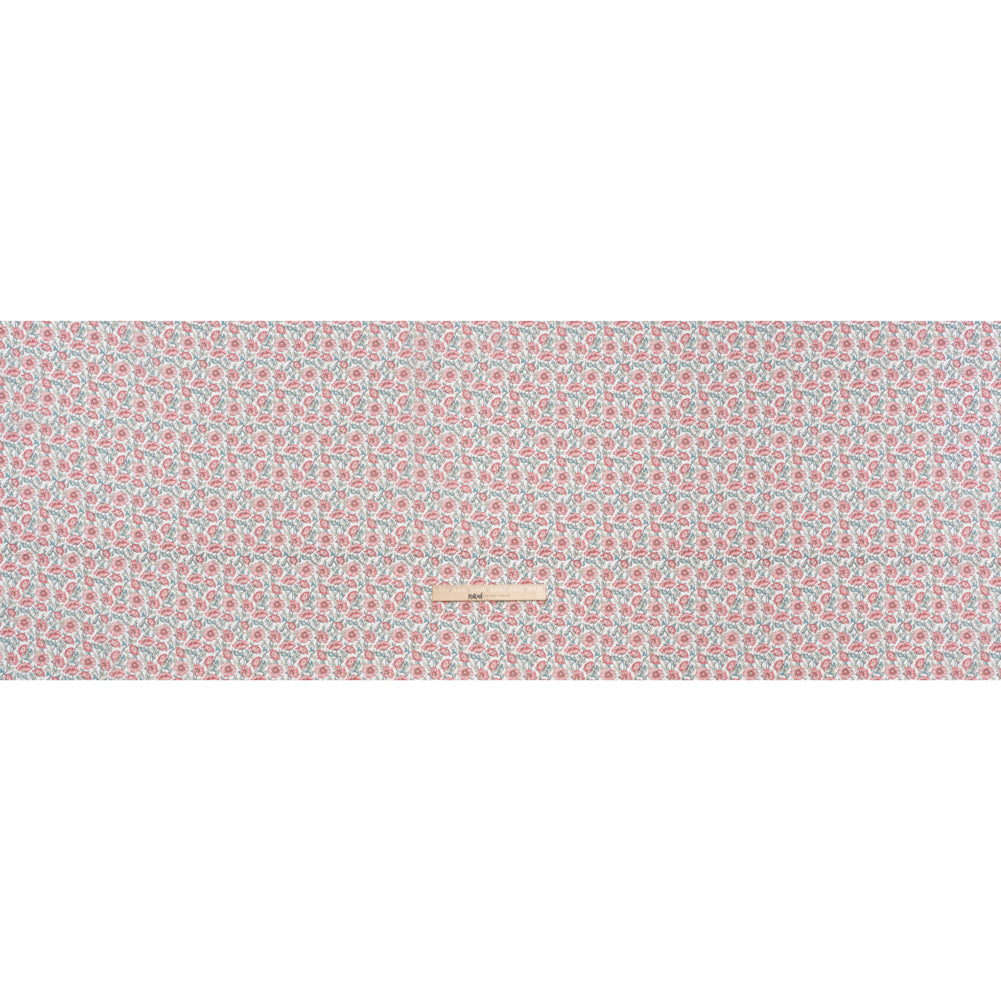 Liberty Fabrics Tana Lawn® - Astell Reece Pink - Baby Pink and Light Green Flower Vines