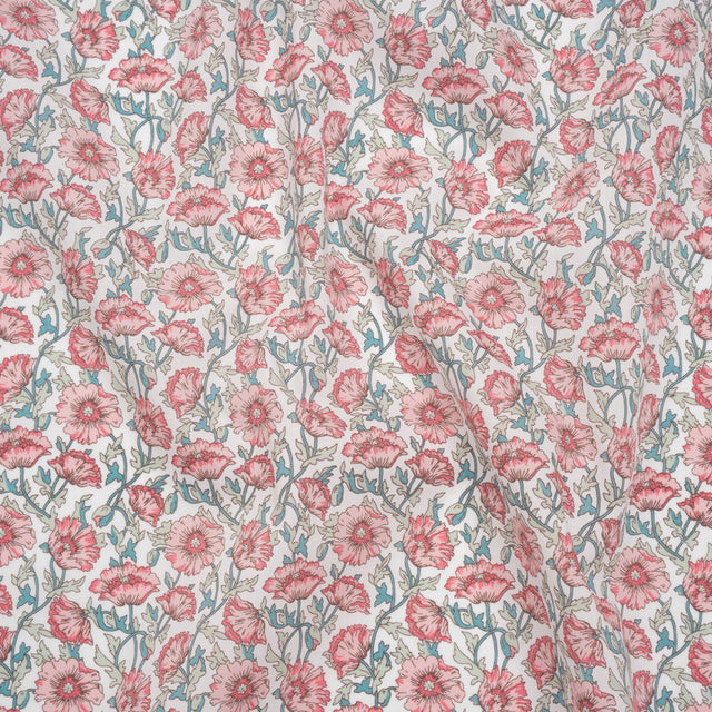 Liberty Fabrics Tana Lawn® - Astell Reece Pink - Baby Pink and Light Green Flower Vines
