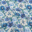 Liberty Fabrics Tana Lawn® - Poppy Amelie Blue - Sky, Cobalt Blue and Green Poppy Flower Field