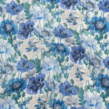 Liberty Fabrics Tana Lawn® - Poppy Amelie Blue - Sky, Cobalt Blue and Green Poppy Flower Field