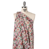 Liberty Fabrics Tana Lawn® - Poppy Amelie Pink - Red, Pink and Green Poppy Flower Field