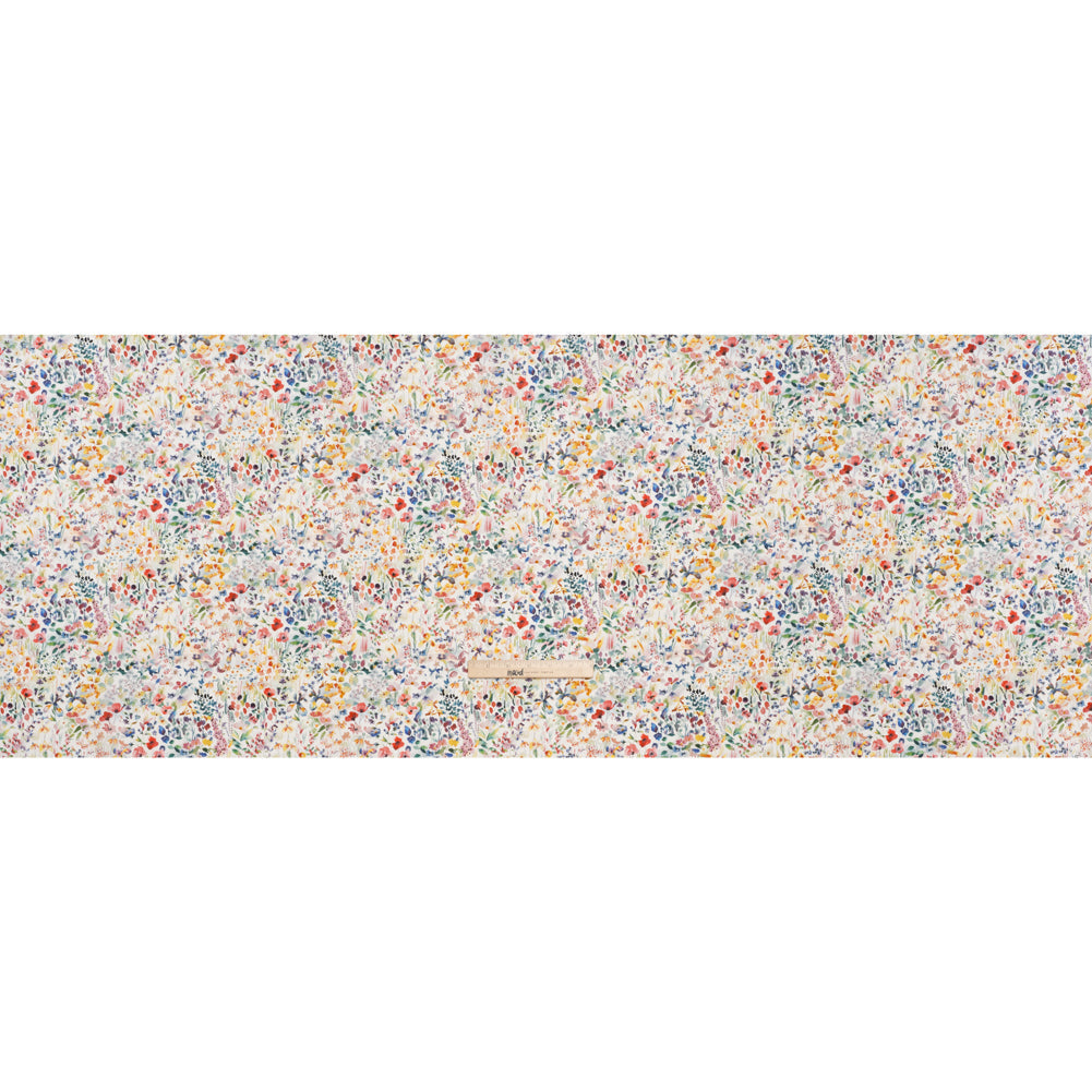 Liberty Fabrics Tana Lawn® - Felda Multi Bright - Red, Blue and Yellow Watercolor Flowers