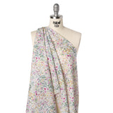 Liberty Fabrics Tana Lawn® - Felda Green - Pink, Yellow and Green Watercolor Flowers