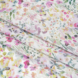 Liberty Fabrics Tana Lawn® - Felda Green - Pink, Yellow and Green Watercolor Flowers
