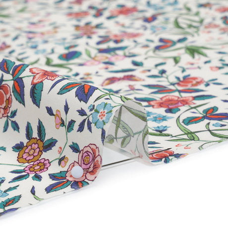 Liberty Fabrics Tana Lawn® - Tapestry Multi Bright - Pink, Green and Blue Floral and Butterflies
