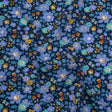 Liberty Fabrics Tana Lawn® - Betsy Meadow Dark Blue - Blue, Periwinkle and Yellow Illustrated Floral