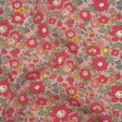 Liberty Fabrics Tana Lawn® - Betsy Meadow Pink - Baby Pink, Bright Pink and Green Illustrated Floral