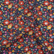 Liberty Fabrics Tana Lawn® - Betsy Meadow Multi Bright - Navy Blue, Red and Yellow Illustrated Floral