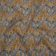 Liberty Fabrics Tana Lawn® - Aubrey Forest Yellow - Yellow and Blue Leafy Floral Chevrons