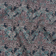 Liberty Fabrics Tana Lawn® - Aubrey Forest Blue - Blue and Orchid Purple Leafy Floral Chevrons