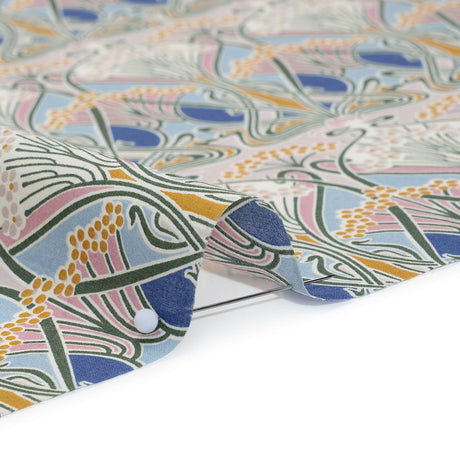 Liberty Fabrics Tana Lawn® - Ianthe Multi Pastel - Pink, Sky Blue and Yellow Art Nouveau Floral Trees