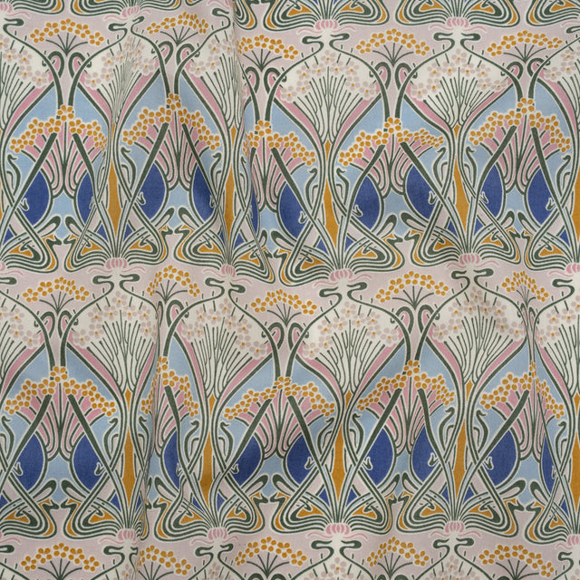 Liberty Fabrics Tana Lawn® - Ianthe Multi Pastel - Pink, Sky Blue and Yellow Art Nouveau Floral Trees