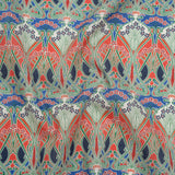 Liberty Fabrics Tana Lawn® - Ianthe Red - Red, Bright Blue and Pink Art Nouveau Floral Trees