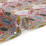 Liberty Fabrics Tana Lawn® - Ianthe Multi Bright - Bright Pink, Sky Blue and Gold Art Nouveau Floral Trees